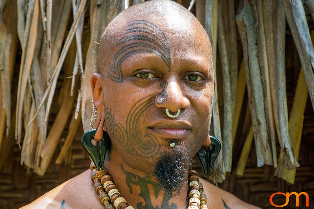 Photo of the tattoo artist Zulu. Taken at the 2006 Tattoonesia tattoo festival by Amanda Fornal in December 2006.